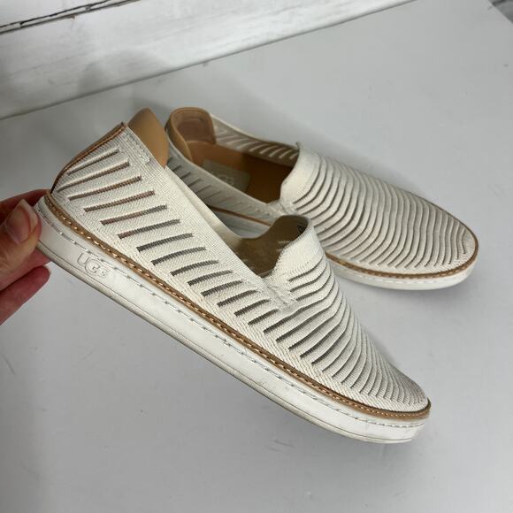 Ugg Sammy Breeze Slip On Sneaker White Shoe Size 10 - Picture 2 of 8